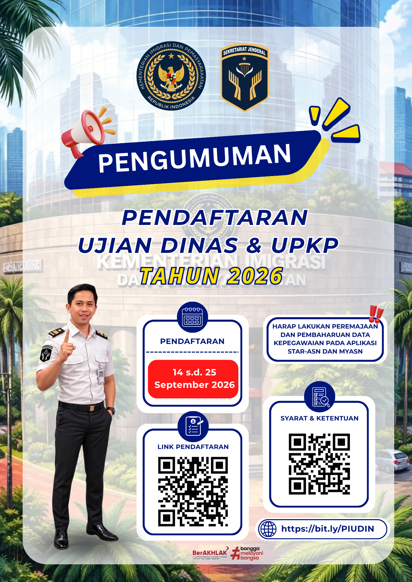 Pengumuman PI dan Ujian Dinas